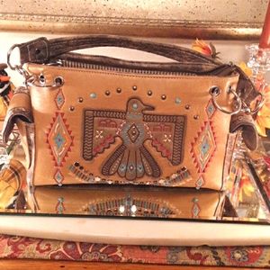 Fashion Purse fux leather with stitching